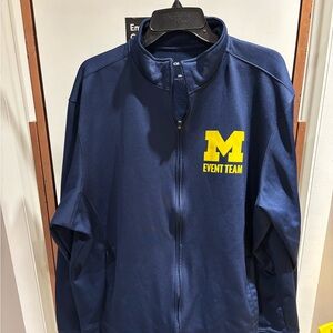 University of Michigan Wolverines official Event Team Track Jacket size XXL.